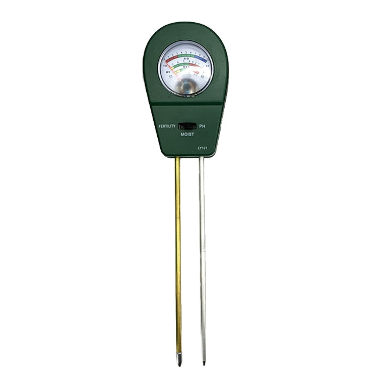 LY101 Rilevatore di terreno per fiori ed erba PH Tester alcalino cantonale, Green, Blue, Black