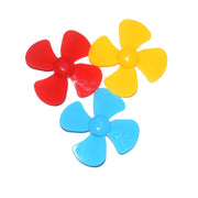 100 PCS La tecnologia dell'elica a quattro pale ha realizzato accessori per giocattoli, consegna a colori casuali, Four-Blade Propeller