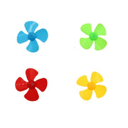 100 PCS La tecnologia dell'elica a quattro pale ha realizzato accessori per giocattoli, consegna a colori casuali, Four-Blade Propeller