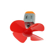 100 PCS La tecnologia dell'elica a quattro pale ha realizzato accessori per giocattoli, consegna a colori casuali, Four-Blade Propeller