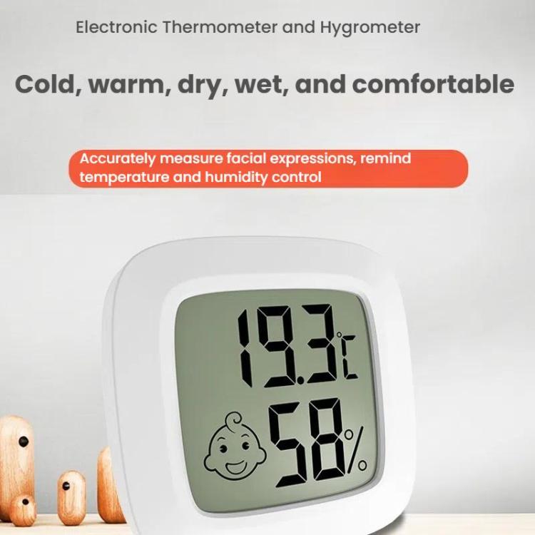 Misurazione della temperatura e dell'umidità Misuratore della temperatura della stanza del bambino, Square