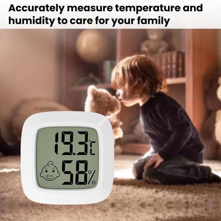 Misurazione della temperatura e dell'umidità Misuratore della temperatura della stanza del bambino, Square