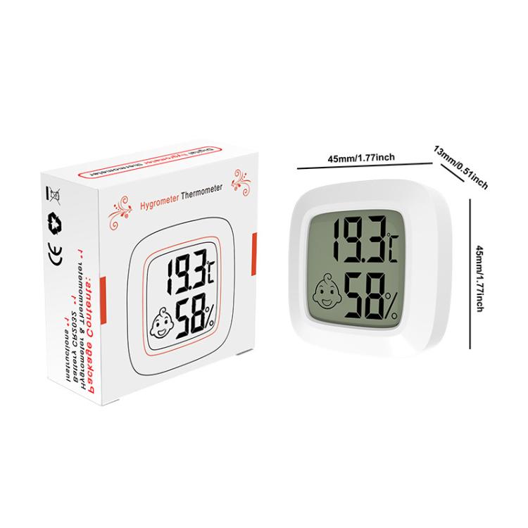 Misurazione della temperatura e dell'umidità Misuratore della temperatura della stanza del bambino, Square