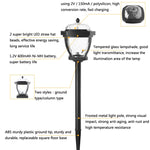 Lampada solare da giardino impermeabile 2 LED 5W