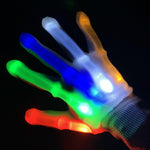 1 paio di guanti luminosi a LED per ossa delle mani, XL
