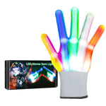 1 paio di guanti luminosi a LED per ossa delle mani, XL