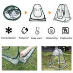 Serra portatile pieghevole per ombreggiatura della pioggia da giardinaggio, 70x70x80cm