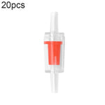 Valvola di ritegno della trachea della pompa dell'ossigeno dell'acquario da 20 pezzi, 4mm (Red), 4mm (Black), 4mm (White), 4mm (Blue), 8mm (Red), 10mm (White), 12mm (White), 4mm (White Red), 4mm (White Black)