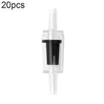 Valvola di ritegno della trachea della pompa dell'ossigeno dell'acquario da 20 pezzi, 4mm (Red), 4mm (Black), 4mm (White), 4mm (Blue), 8mm (Red), 10mm (White), 12mm (White), 4mm (White Red), 4mm (White Black)