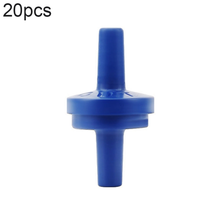 Valvola di ritegno della trachea della pompa dell'ossigeno dell'acquario da 20 pezzi, 4mm (Red), 4mm (Black), 4mm (White), 4mm (Blue), 8mm (Red), 10mm (White), 12mm (White), 4mm (White Red), 4mm (White Black)