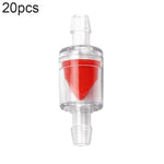 Valvola di ritegno della trachea della pompa dell'ossigeno dell'acquario da 20 pezzi, 4mm (Red), 4mm (Black), 4mm (White), 4mm (Blue), 8mm (Red), 10mm (White), 12mm (White), 4mm (White Red), 4mm (White Black)