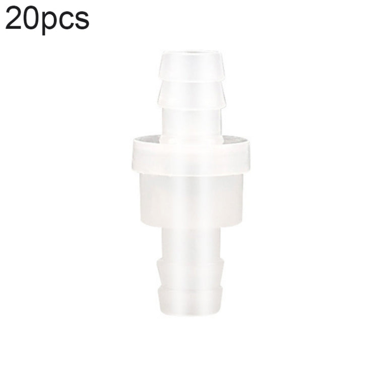 Valvola di ritegno della trachea della pompa dell'ossigeno dell'acquario da 20 pezzi, 4mm (Red), 4mm (Black), 4mm (White), 4mm (Blue), 8mm (Red), 10mm (White), 12mm (White), 4mm (White Red), 4mm (White Black)