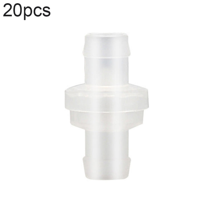 Valvola di ritegno della trachea della pompa dell'ossigeno dell'acquario da 20 pezzi, 4mm (Red), 4mm (Black), 4mm (White), 4mm (Blue), 8mm (Red), 10mm (White), 12mm (White), 4mm (White Red), 4mm (White Black)