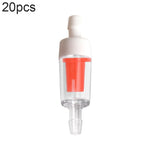 Valvola di ritegno della trachea della pompa dell'ossigeno dell'acquario da 20 pezzi, 4mm (Red), 4mm (Black), 4mm (White), 4mm (Blue), 8mm (Red), 10mm (White), 12mm (White), 4mm (White Red), 4mm (White Black)