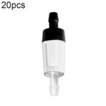 Valvola di ritegno della trachea della pompa dell'ossigeno dell'acquario da 20 pezzi, 4mm (Red), 4mm (Black), 4mm (White), 4mm (Blue), 8mm (Red), 10mm (White), 12mm (White), 4mm (White Red), 4mm (White Black)