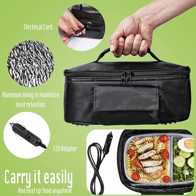 MZL005 Scaldavivande 12V Riscaldatore elettrico Contenitore portapranzo, Food Warmer Lunch Box