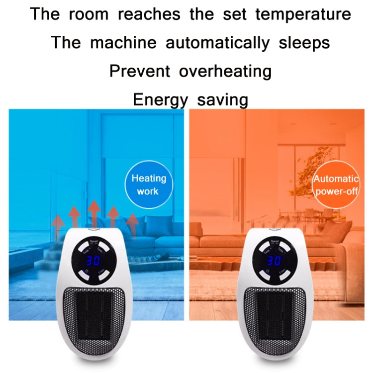 Piccolo riscaldatore per il controllo della temperatura intelligente multifunzionale per uso domestico, specifica:, EU Plug, US Plug, UK Plug