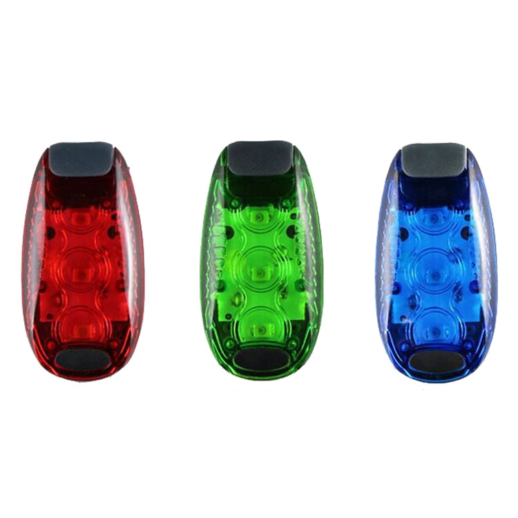 3 PCS Outdoor Cycling Night Running Luce calda per bicicletta Fanale posteriore, 3 LED Red, 3 LED Blue, 3 LED Green, 5 LED Red, 5 LED Blue, 5 LED Green