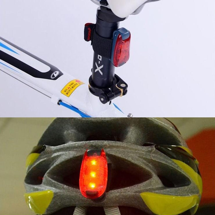 3 PCS Outdoor Cycling Night Running Luce calda per bicicletta Fanale posteriore, 3 LED Red, 3 LED Blue, 3 LED Green, 5 LED Red, 5 LED Blue, 5 LED Green