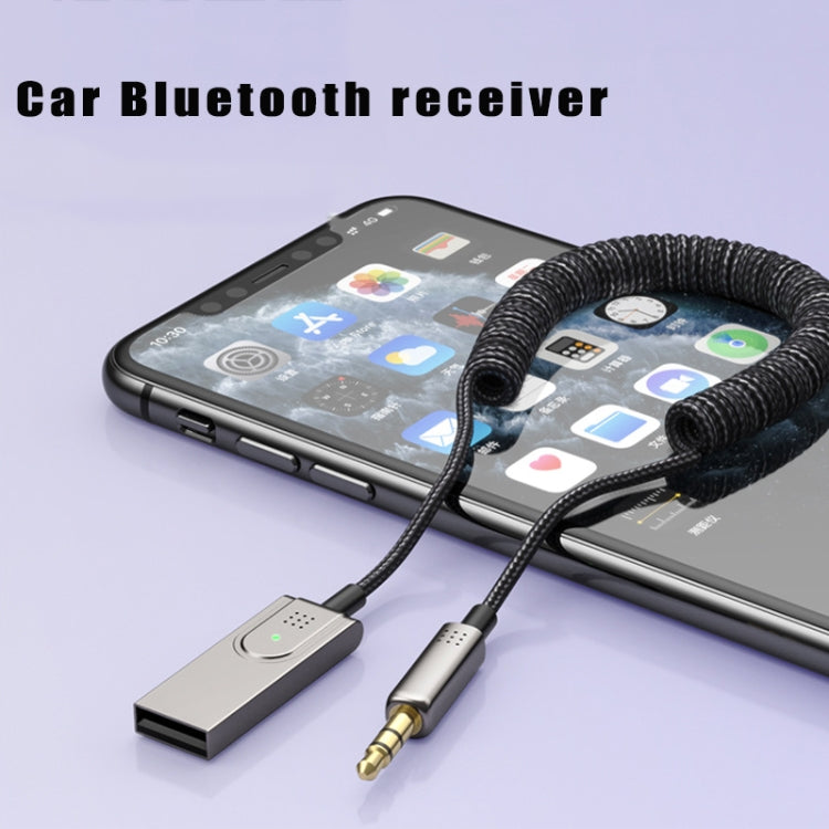 BY301 AUX Car Bluetooth 5.0 Ricevitore Adattatore Bluetooth per chiamate mobili, BY301