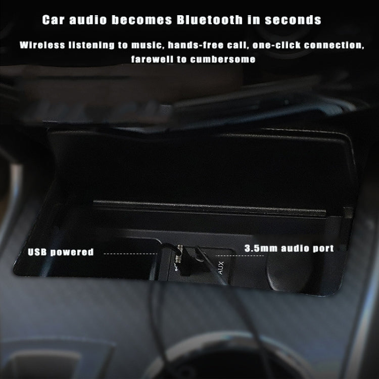 BY301 AUX Car Bluetooth 5.0 Ricevitore Adattatore Bluetooth per chiamate mobili, BY301