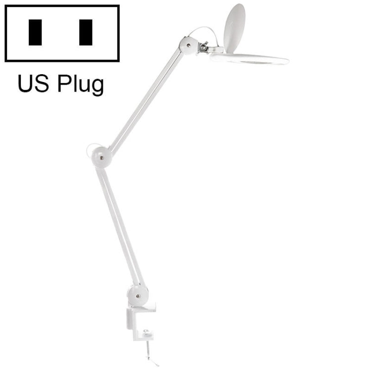 Lente d'ingrandimento 8X con luce LED e clip fissa