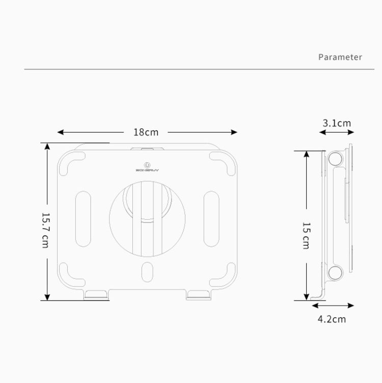 Supporto tablet Boneruy L04mini in lega di alluminio