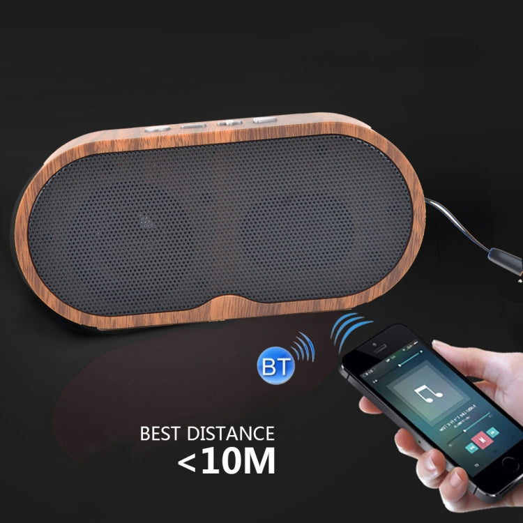 Mini altoparlante Bluetooth F3 Retro Wood-Grain supporta la scheda TF
