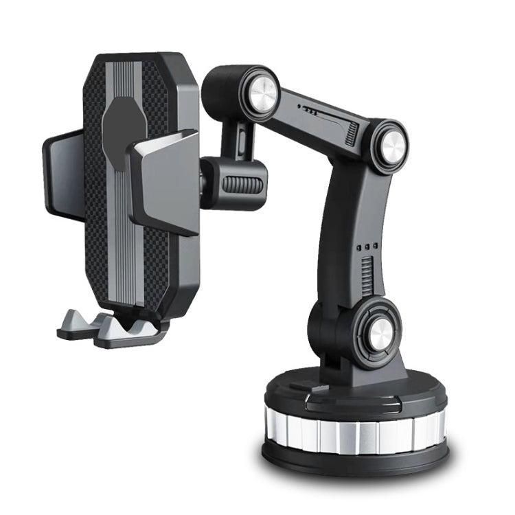 X-0566 Supporto per telefono da auto con ventosa grande Supporto per telefono da console centrale, X-0566 Black Gray, X-0566 Black Green