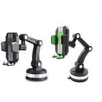 X-0566 Supporto per telefono da auto con ventosa grande Supporto per telefono da console centrale, X-0566 Black Gray, X-0566 Black Green