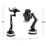 X-0566 Supporto per telefono da auto con ventosa grande Supporto per telefono da console centrale, X-0566 Black Gray, X-0566 Black Green