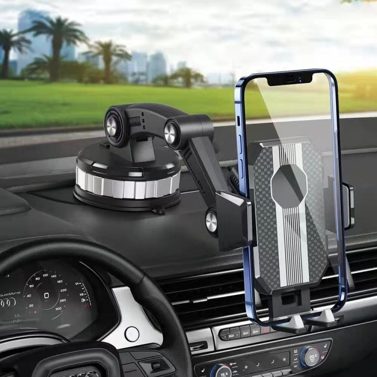 X-0566 Supporto per telefono da auto con ventosa grande Supporto per telefono da console centrale, X-0566 Black Gray, X-0566 Black Green