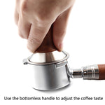 Maniglia senza fondo per macchina da caffè in lega di zinco per DeLonghi, stile:, Beech Flat Button, Plastic, Bamboo Without Button, Red Gem Without Button, Red Gem Two Wire Circle, Red Gem Straight, Black Rosewood Straight, Red Rosewood Flat Button   ...