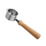 Maniglia senza fondo per macchina da caffè in lega di zinco per DeLonghi, stile:, Beech Flat Button, Plastic, Bamboo Without Button, Red Gem Without Button, Red Gem Two Wire Circle, Red Gem Straight, Black Rosewood Straight, Red Rosewood Flat Button   ...