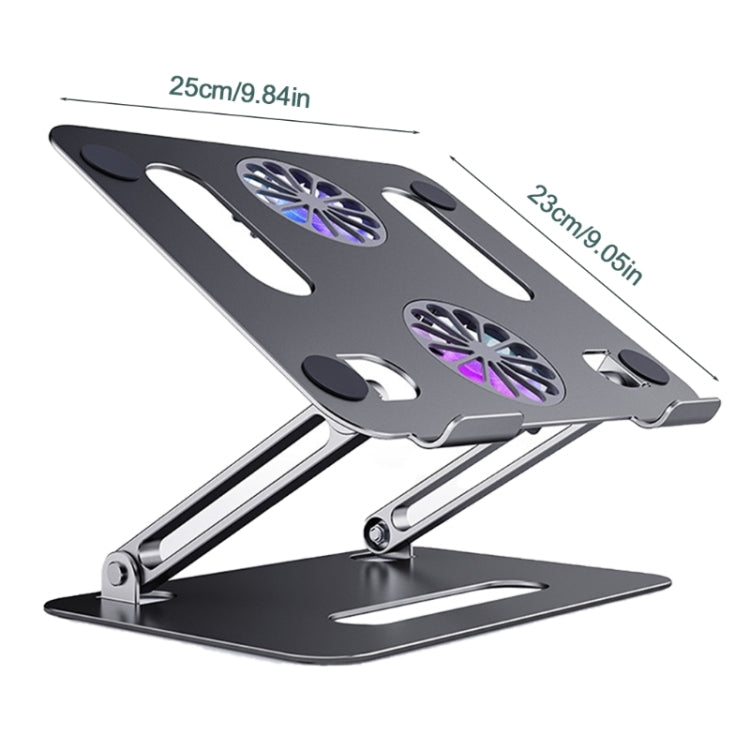 Supporto pieghevole in lega di alluminio per notebook fino a 17,3