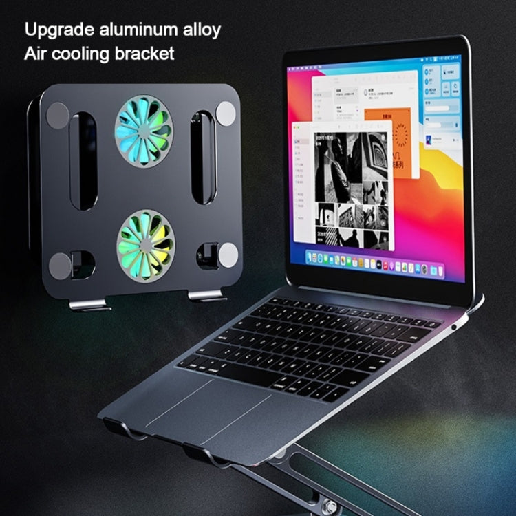 Supporto pieghevole in lega di alluminio per notebook fino a 17,3