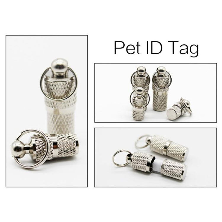 Ciondolo collare anti-smarrimento per cani in ottone