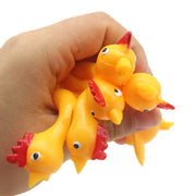 40 PCS Stretching Finger Ejection Turkey Sticky Tricky Toy, 10 PCS Turkey