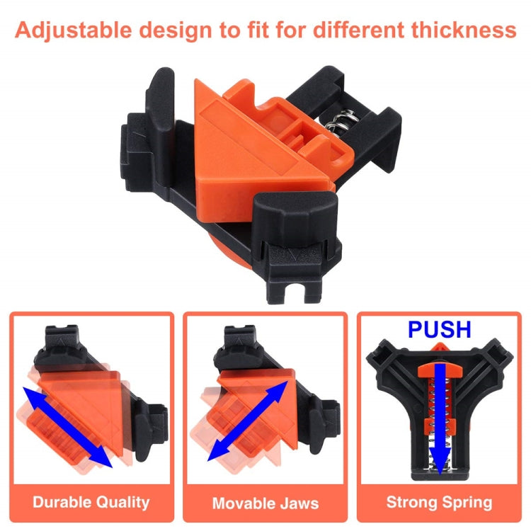 4 pz/set clip ad angolo retto per la lavorazione del legno a 90 gradi, Right Angle Clip