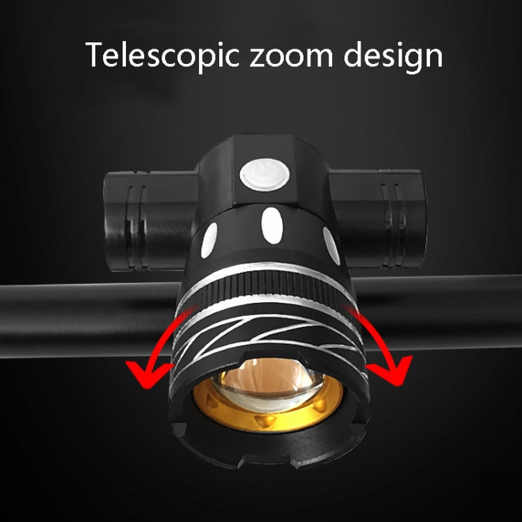 7602 LED Luce anteriore per bicicletta con zoom telescopico a ricarica USB, specifica:, Headlight, Headlight + 928 Taillight, Headlight + 056 Taillight, Headlight + 313 Taillight, Headlight + Gem Lamp, Headlight +11034 Taillight                        ...