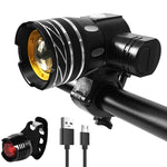 7602 LED Luce anteriore per bicicletta con zoom telescopico a ricarica USB, specifica:, Headlight, Headlight + 928 Taillight, Headlight + 056 Taillight, Headlight + 313 Taillight, Headlight + Gem Lamp, Headlight +11034 Taillight                        ...