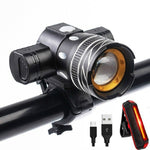 7602 LED Luce anteriore per bicicletta con zoom telescopico a ricarica USB, specifica:, Headlight, Headlight + 928 Taillight, Headlight + 056 Taillight, Headlight + 313 Taillight, Headlight + Gem Lamp, Headlight +11034 Taillight                        ...