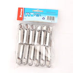 20 pezzi multifunzionali in acciaio inox portabiancheria porta mollette clip di stoccaggio, Clothes Storage Clip