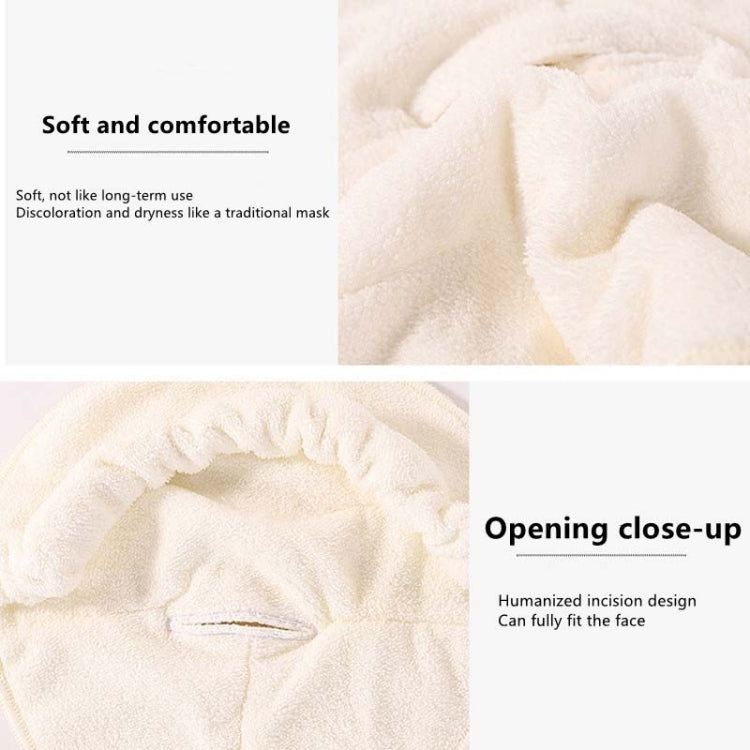 Maschera per il viso con asciugamano per impacchi caldi e freddi, stile:, Single Hole Without Straps, Single Hole With Straps, Three Holes With Straps