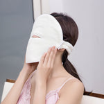 Maschera per il viso con asciugamano per impacchi caldi e freddi, stile:, Single Hole Without Straps, Single Hole With Straps, Three Holes With Straps