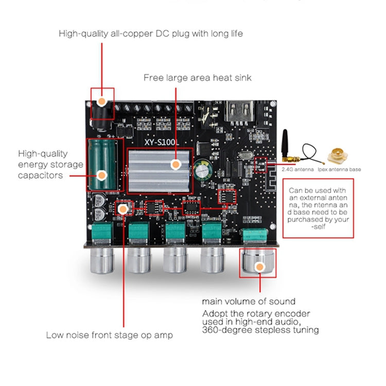 Modulo alimentazione Bluetooth audio 2.1 XY-S100L