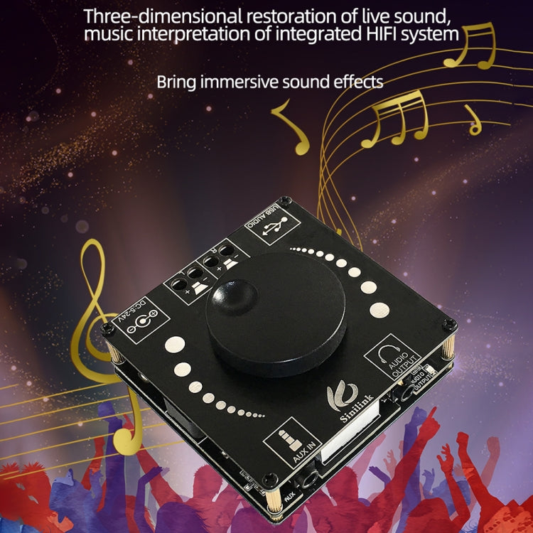 Amplificatore stereo Bluetooth Sinilink AP50H 50W x2