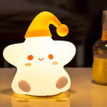 Luce notturna da comodino colorata con stelle in silicone, specifiche:, Touch Sensor, Remote Control