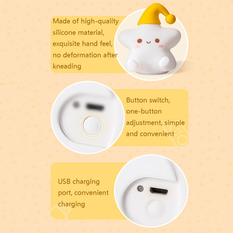 Luce notturna da comodino colorata con stelle in silicone, specifiche:, Touch Sensor, Remote Control