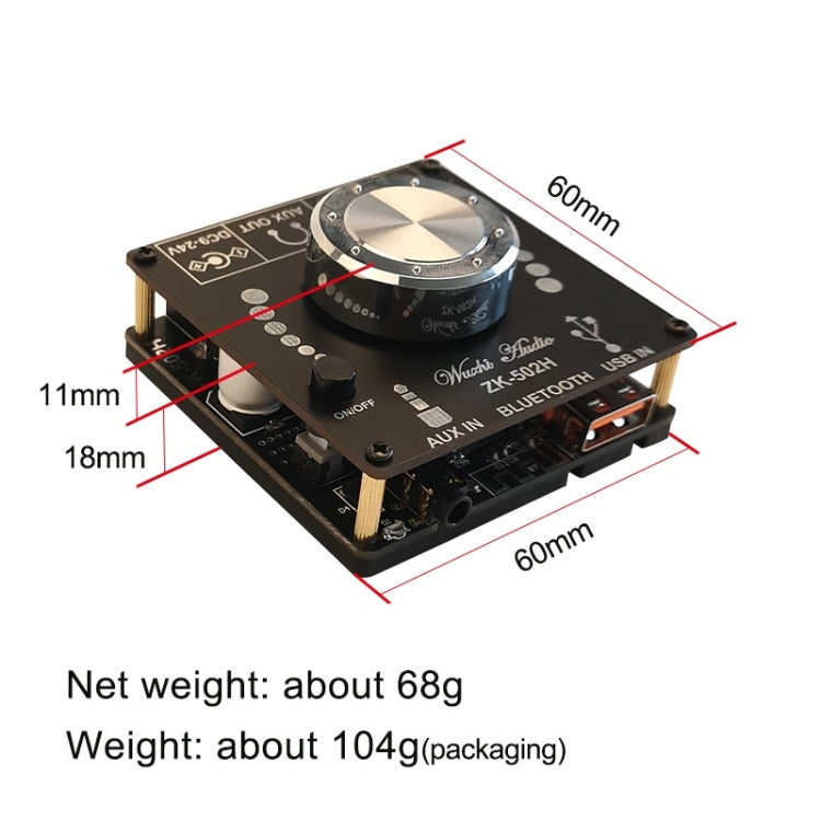Modulo ricevitore audio Bluetooth stereo Wuzhi ZK-502H